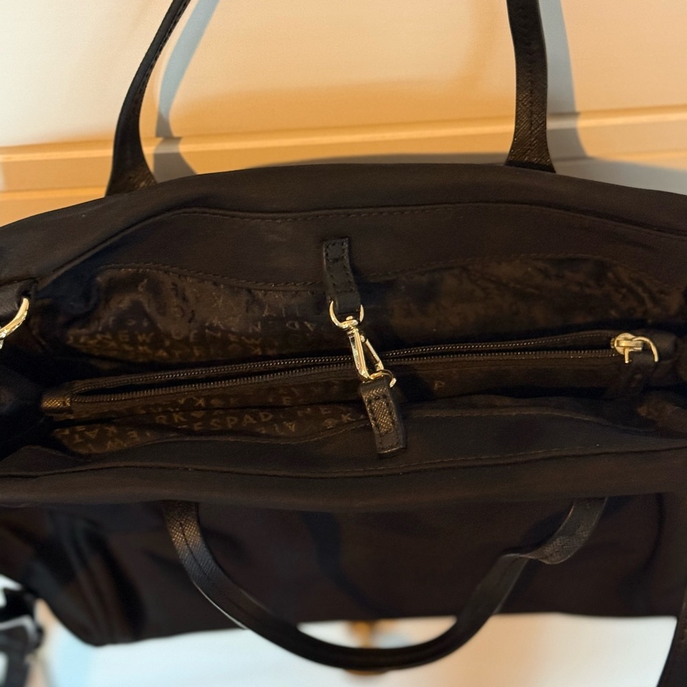 EUC: Kate Spade Blake Avenue Loden Nylon Crossbody Handbag - Black - Picture 3 of 9